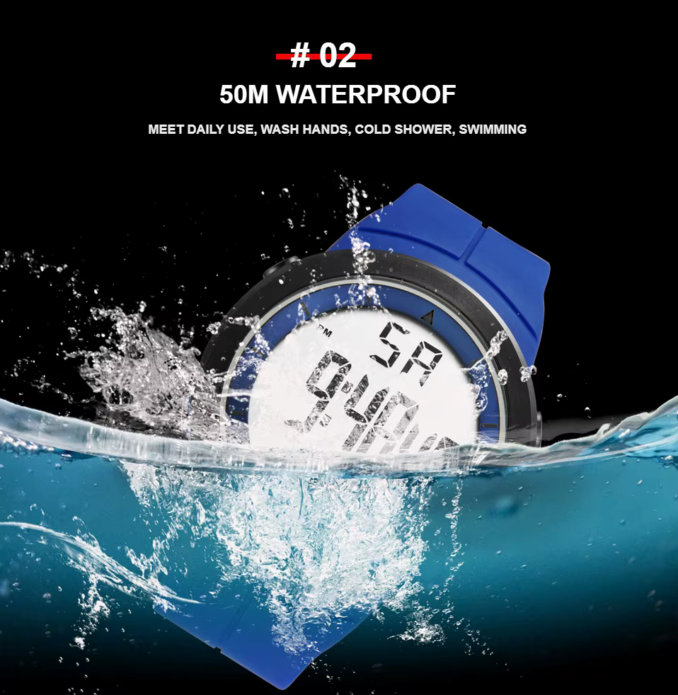 Montre de Sport militaire numérique pour hommes