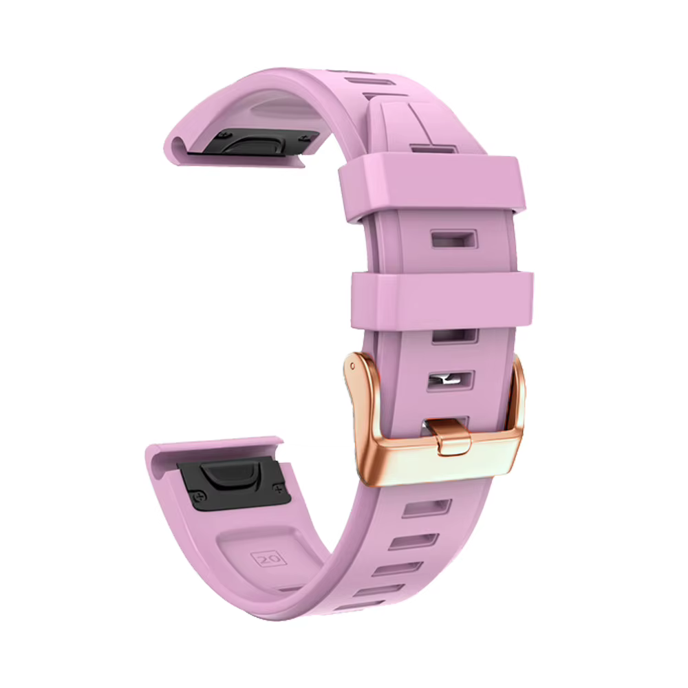 Bracelet de montre intelligente à boucle en or Rose de 20mm pour Garmin Fenix 7S 6S Pro 5S Plus
