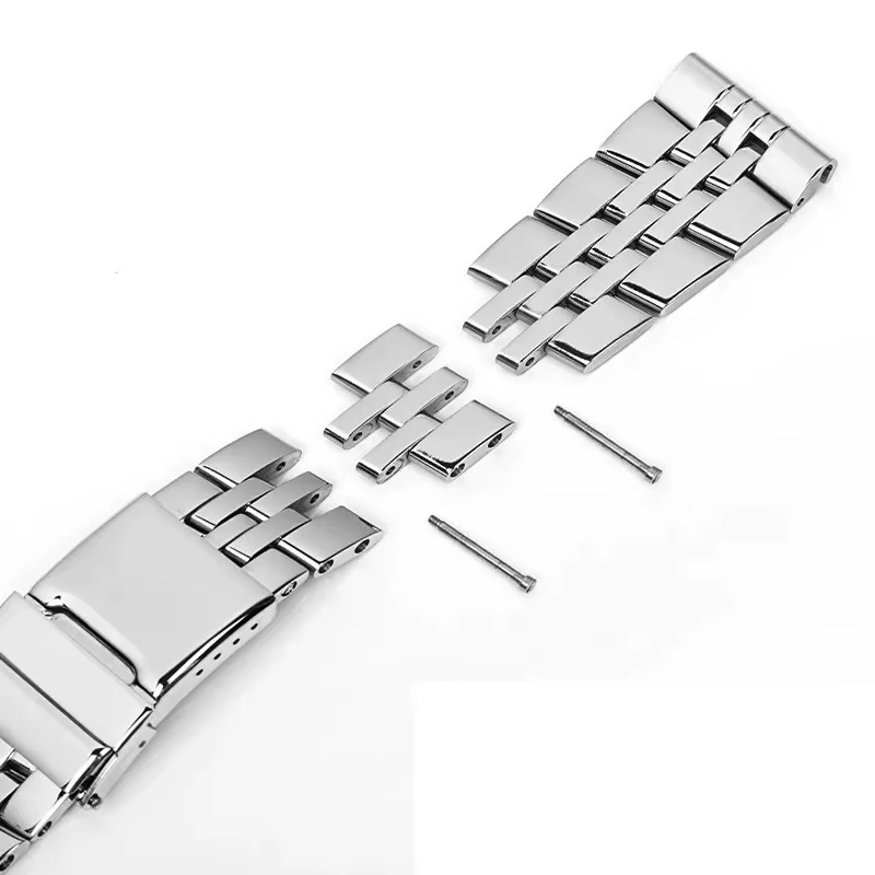 Bracelet de montre en acier inoxydable massif