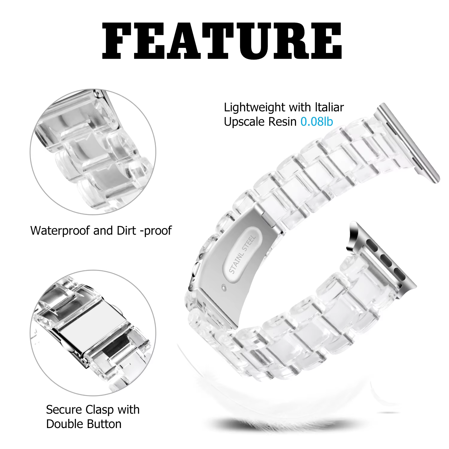 Bracelet à Maillons pour Apple Watch