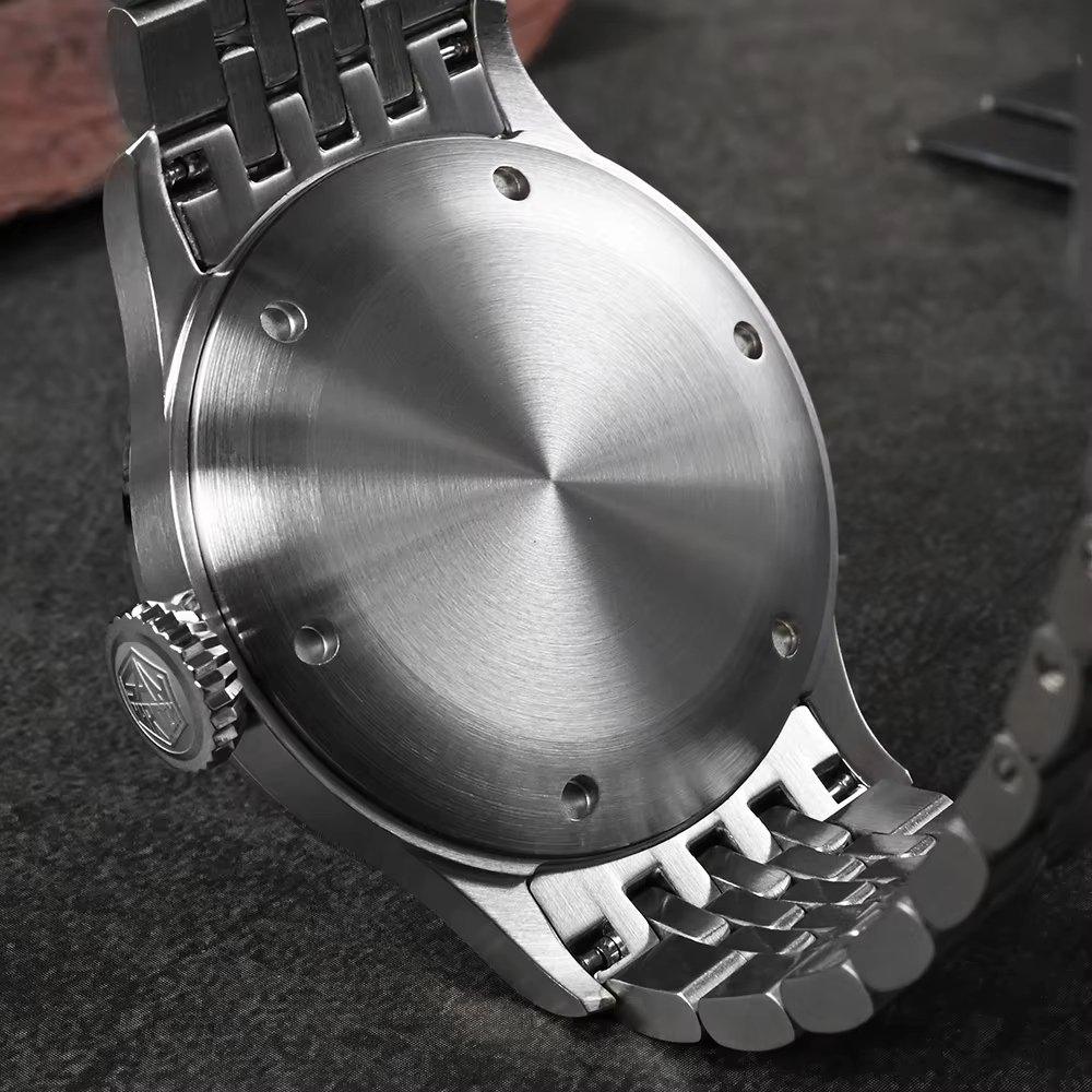 San Martin 38.5mm montre pilote rétro en acier inoxydable NH35 Simple Style militaire hommes montre-bracelet mécanique automatique 10Bar SN0105