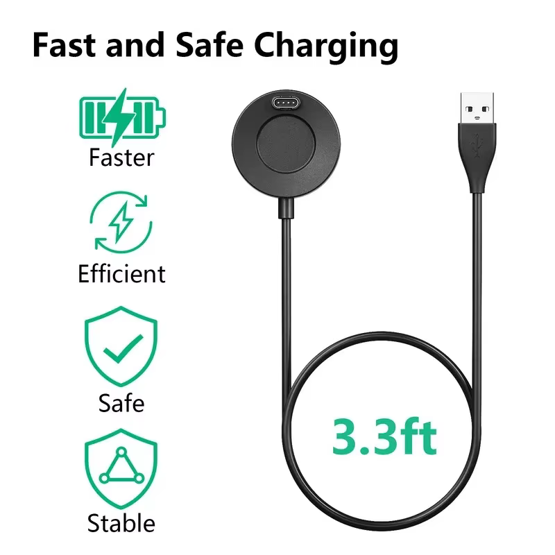 Chargeur magnétique pour Garmin Vivoactive 3 4 4S/Fenix 5 5S 5X 6 S 6X/Venu 2 2S Sq