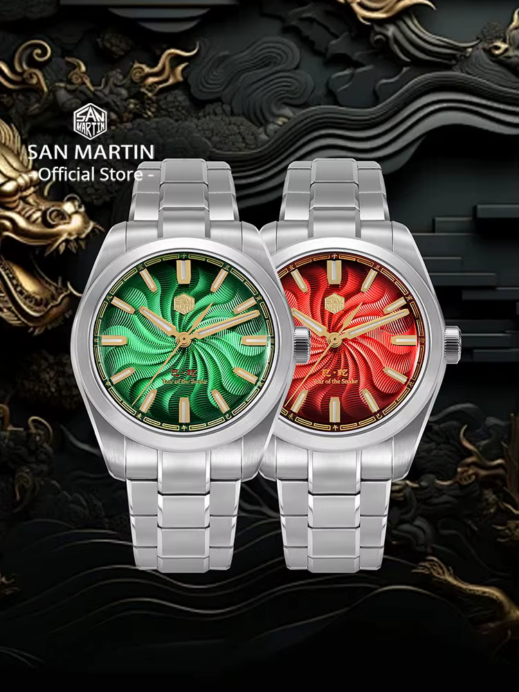 San Martin-Montre mécanique automatique pour homme