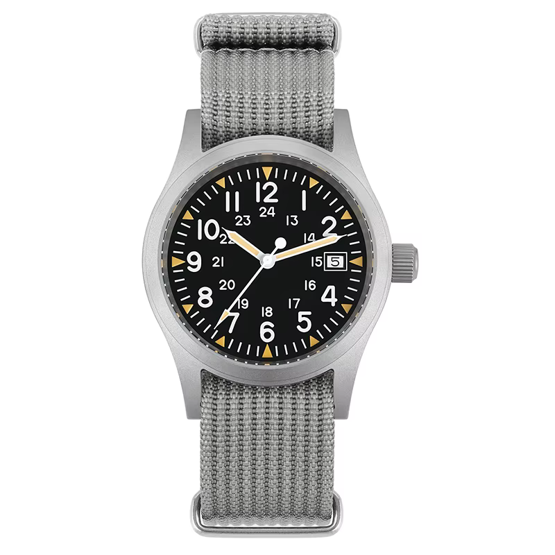 Militado ML05 38mm montre à Quartz mis5 2035/Ronda 515 mouvement montres bombé saphir cristal lumineux 100m