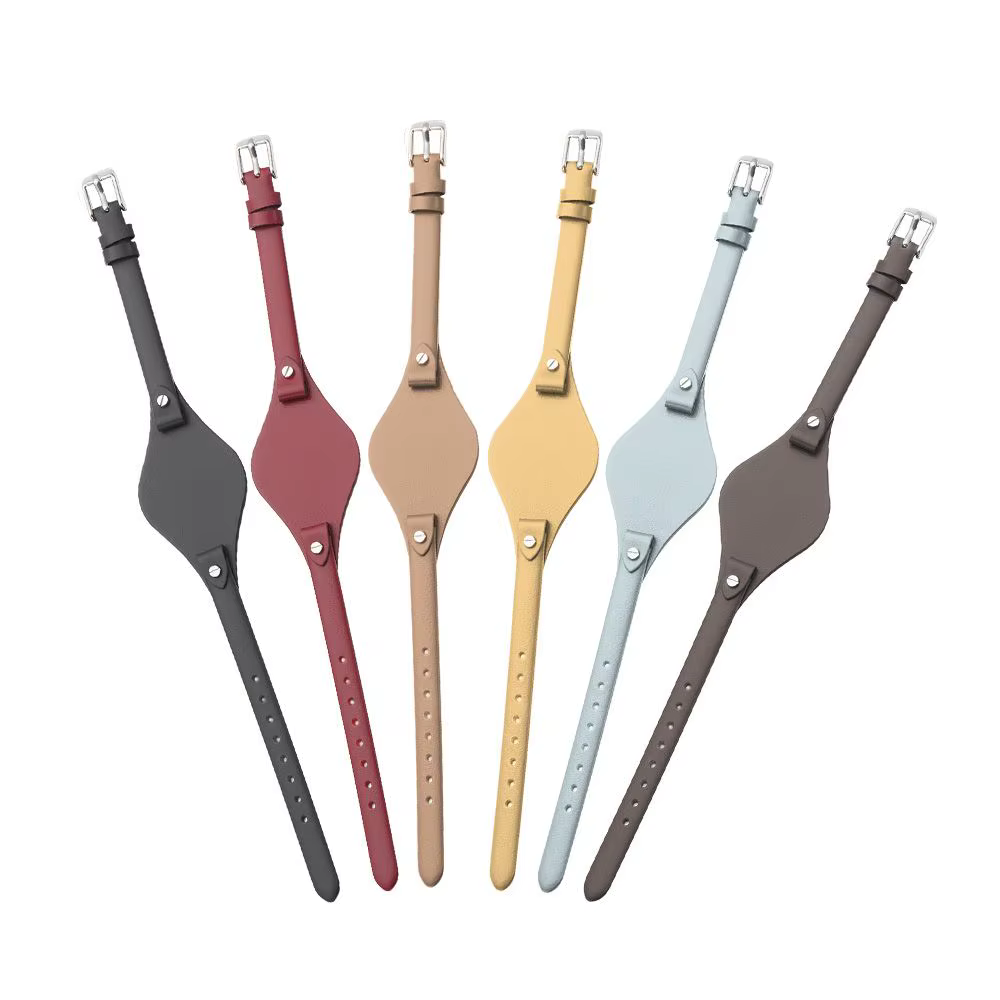 Bracelet de montre en cuir véritable pour femmes