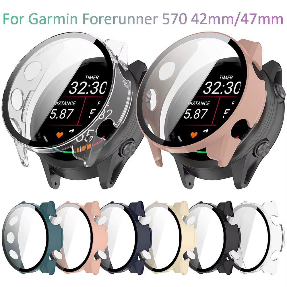 Étui de protection pour montre intelligente Garmin Forerunner 570