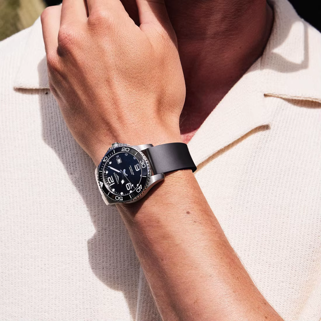 Bracelet de montre de luxe en caoutchouc naturel