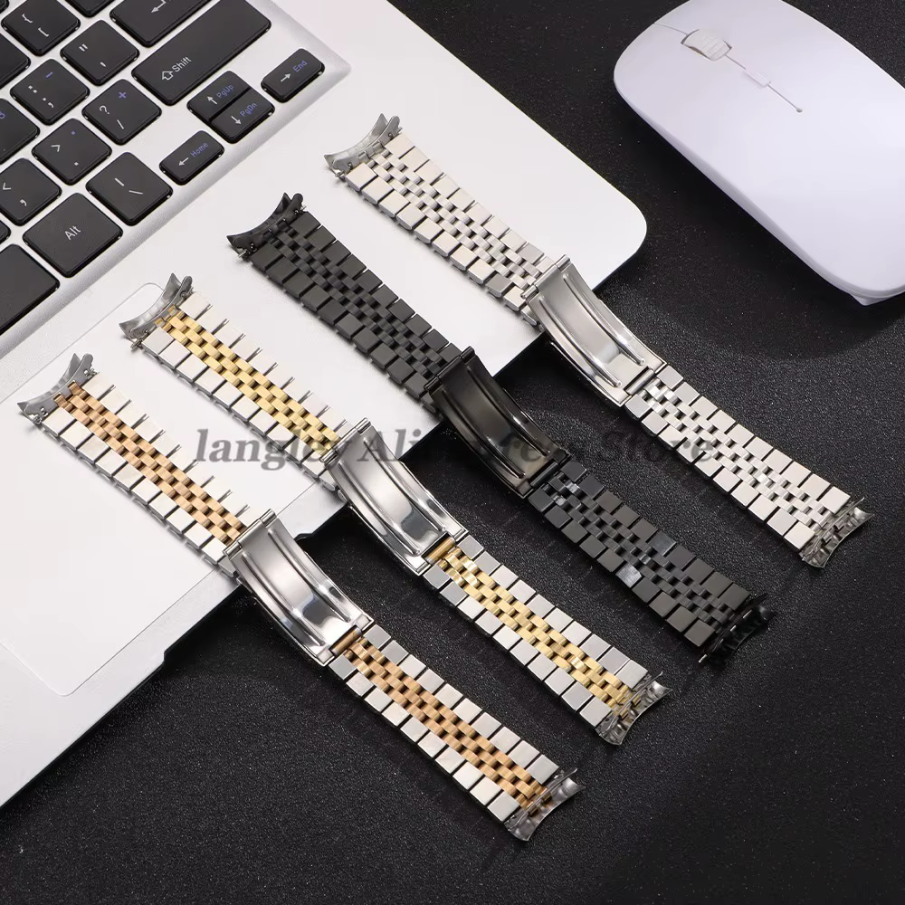 Bracelet de montre à extrémité incurvée de luxe pour Rolex DATEJUST
