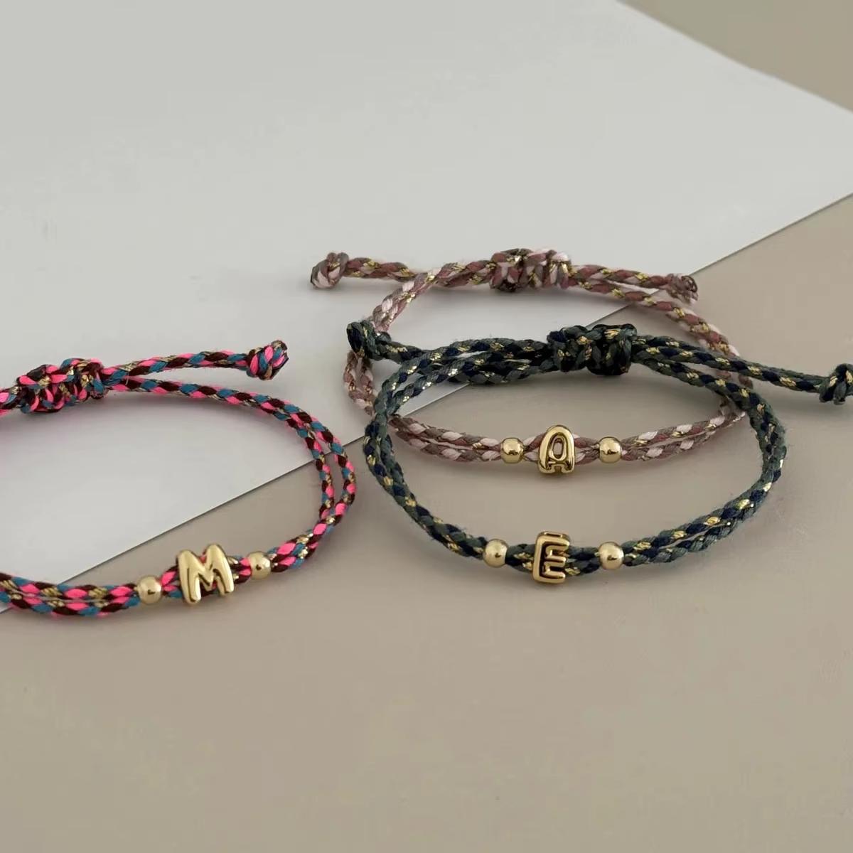 Bracelet initial Vlen Alphabet pour femme