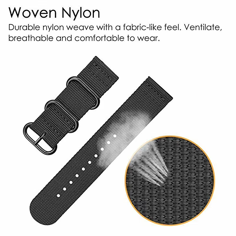 Bracelet de montre intelligente en Nylon pour Garmin Venu 3S