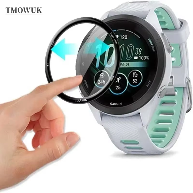 Pour Garmin Forerunner 158 165 245 255 255s 265 265s anti-rayures PM-3D couverture complète incurvée Film de protection d'écran souple et Flexible