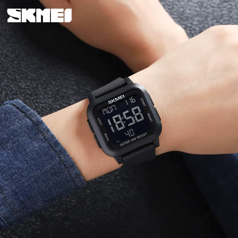 SKMEI 1894 montre militaire étanche pour hommes électronique antichoc numérique sport