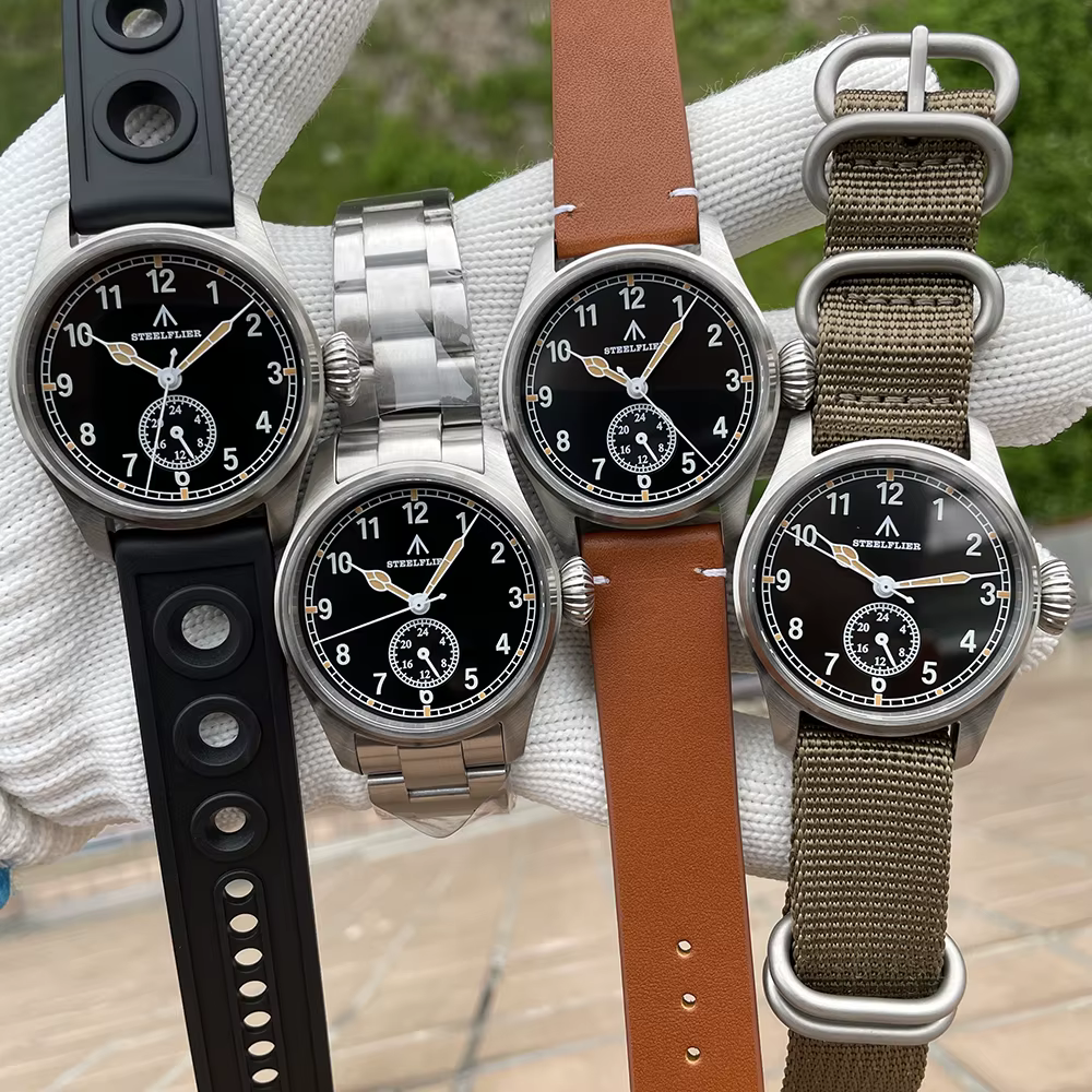 STEELFLIER officiel SF746 montre-bracelet à Quartz de luxe suisse lumineux VH60 mouvement muet 20Bar étanche montres multi-fuseaux horaires