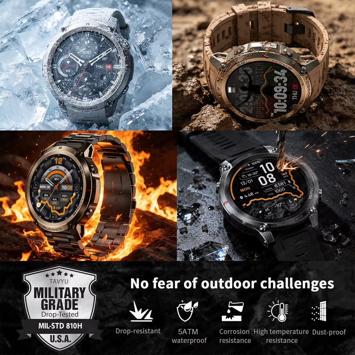 Montre connectée GPS d'extérieur
