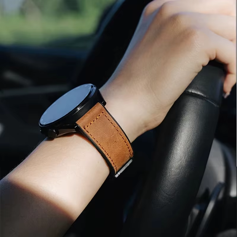 Bracelet en cuir et Silicone pour Suunto RACE S/5 Peak/9 Peak Pro