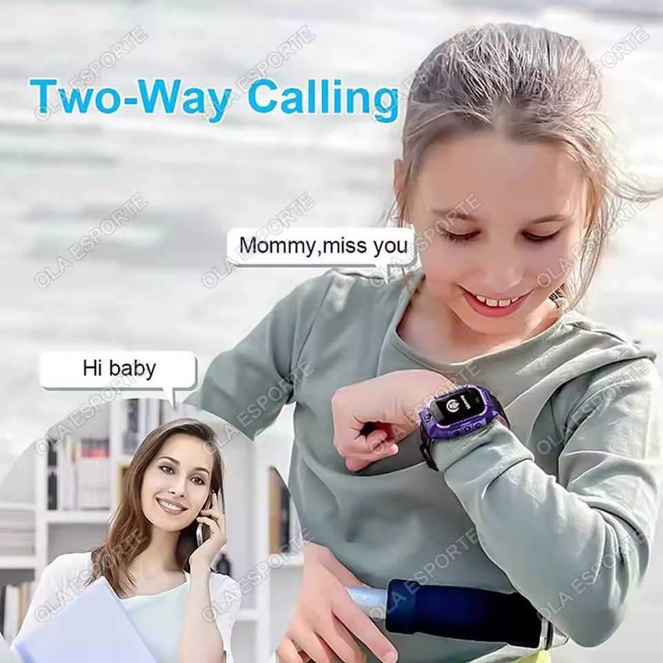 Montre intelligente pour enfants carte SIM GPS caméra HD appel vidéo SOS moniteur de localisation Smartwatch pour