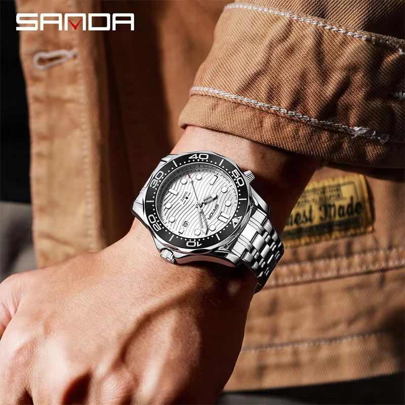 SANDA – montre à Quartz pour hommes
