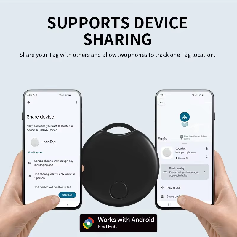 Traceur GPS intelligent certifié Android Google pour Google's Find Hub