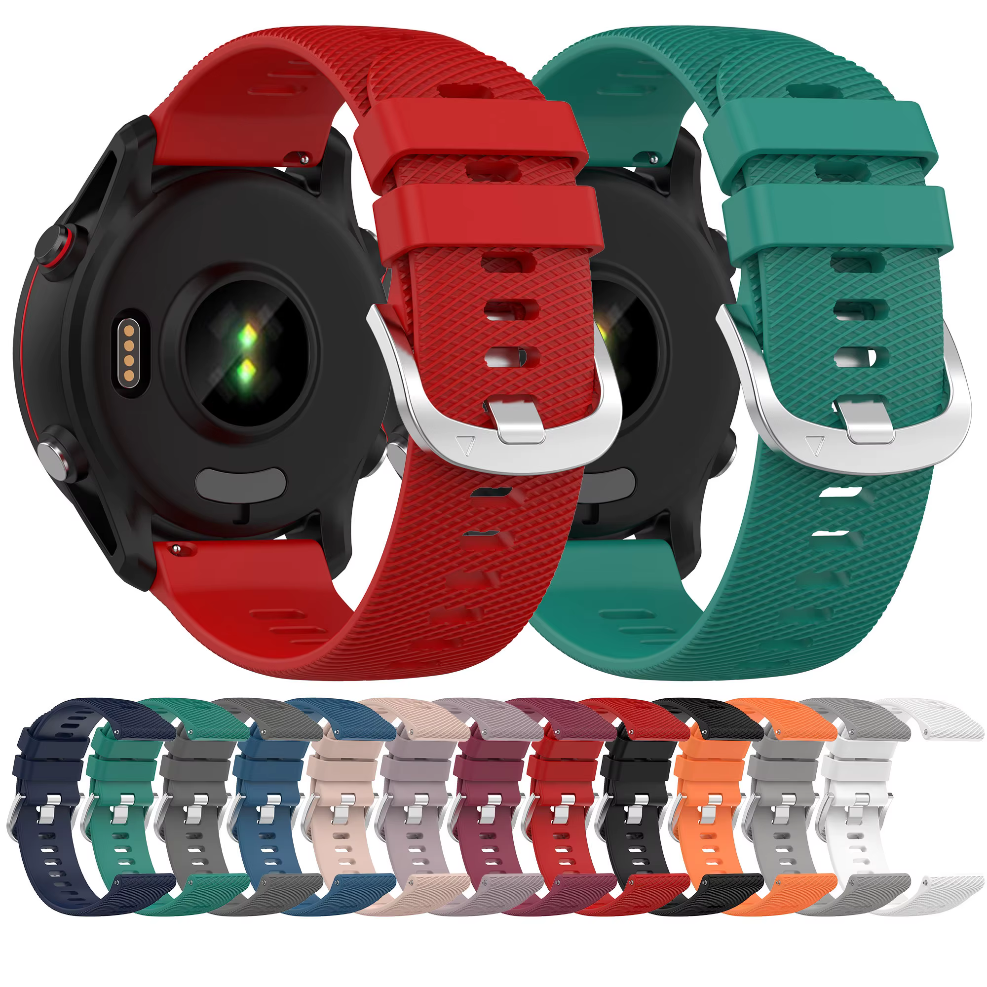 Bracelet de montre en silicone pour Garmin Forerunner 255