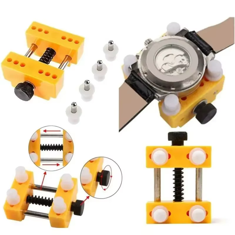 Boîtier de montre bleu, boule ouverte de 7cm de diamètre, caoutchouc Durable, sûr, fiable, Portable, boule de Friction pour outil de réparation professionnel