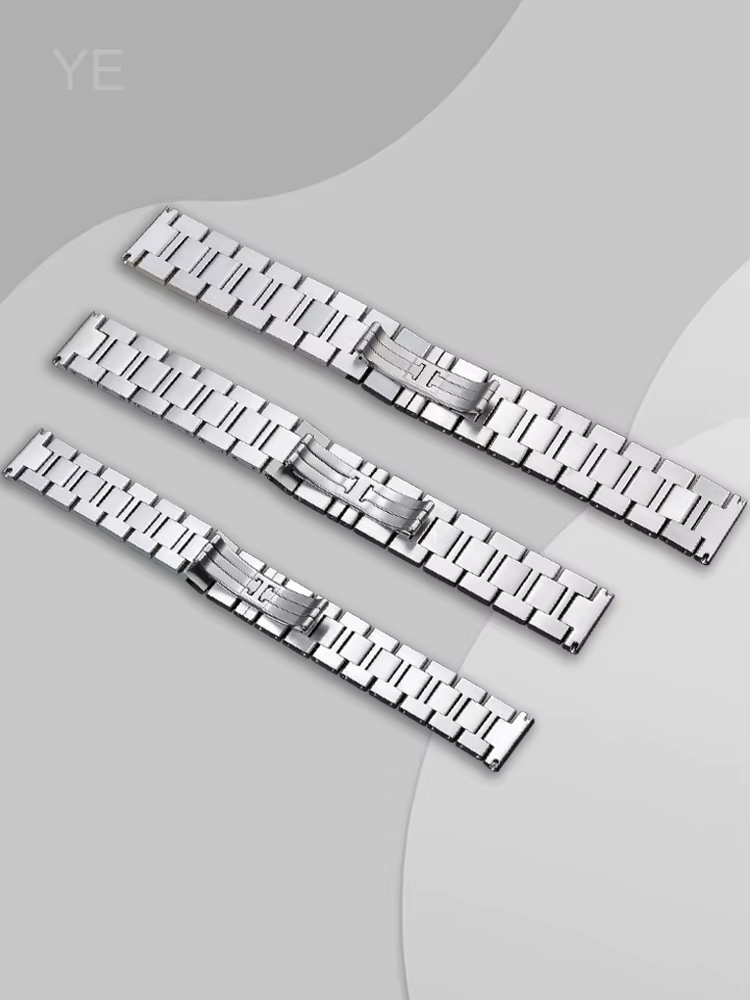 Pour Cartier Tank Band hommes et femmes Bracelet de montre en acier Ronde Solo Original résistant à la sueur