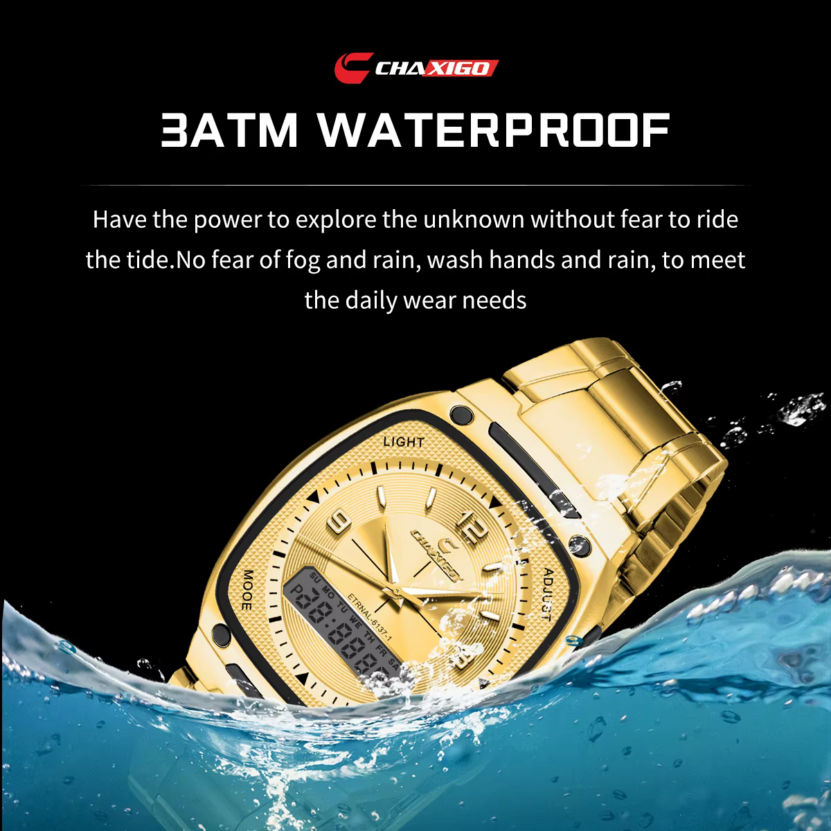 CHAXIGO montre d'affaires de mode pour hommes
