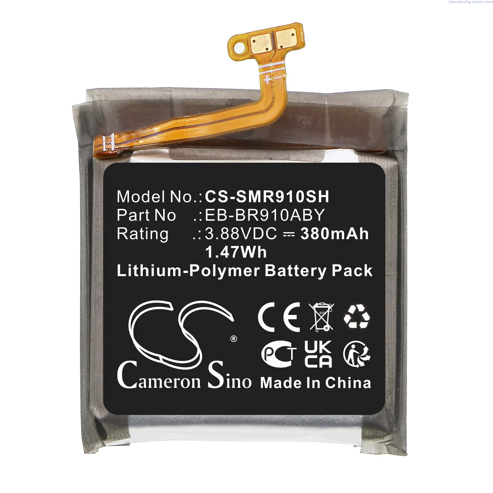 Batterie de montre intelligente 3.88V 380mAh GH43-05114A EB-BR910ABY pour Samsung Watch 5 44mm