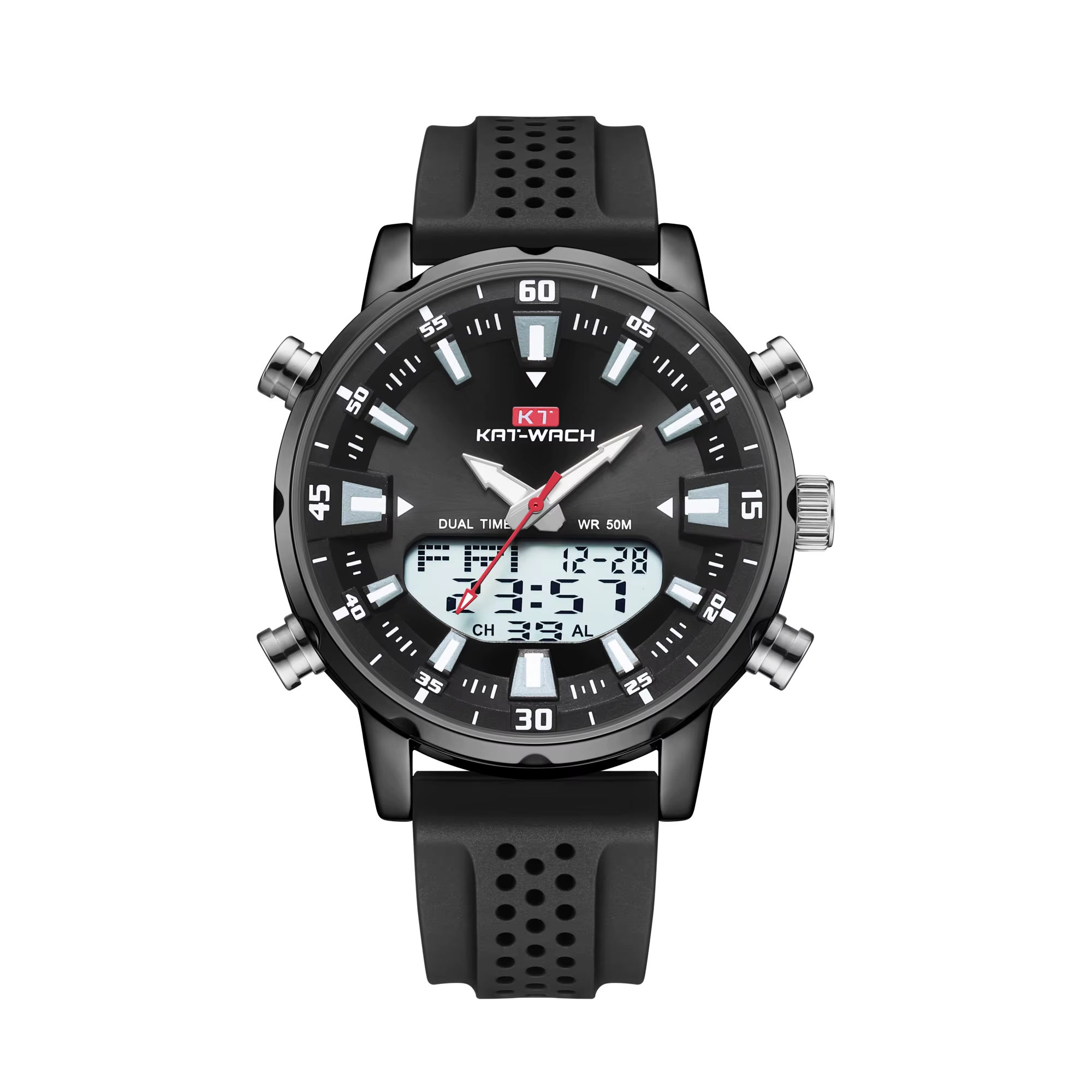 Kat-Wach-Montre à quartz étanche pour homme