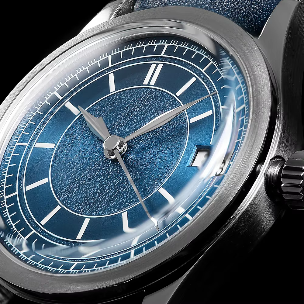 BODERRY hommes montre automatique 38MM pilote mécanique montre-bracelet 10Bar étanche saphir miroir BGW-9 lumineux Hangzhou7208