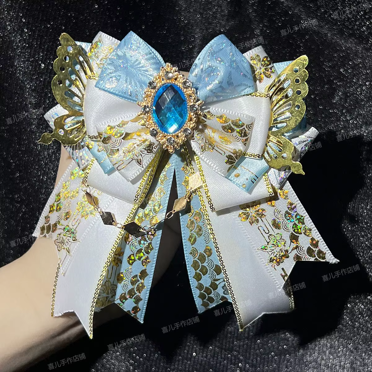 K-pop Idol Concert bricolage accessoires ensemble bâton lumineux breloques Mini nœud papillon porte-clés avec strass scintillants Fan rencontrer Badge Clips