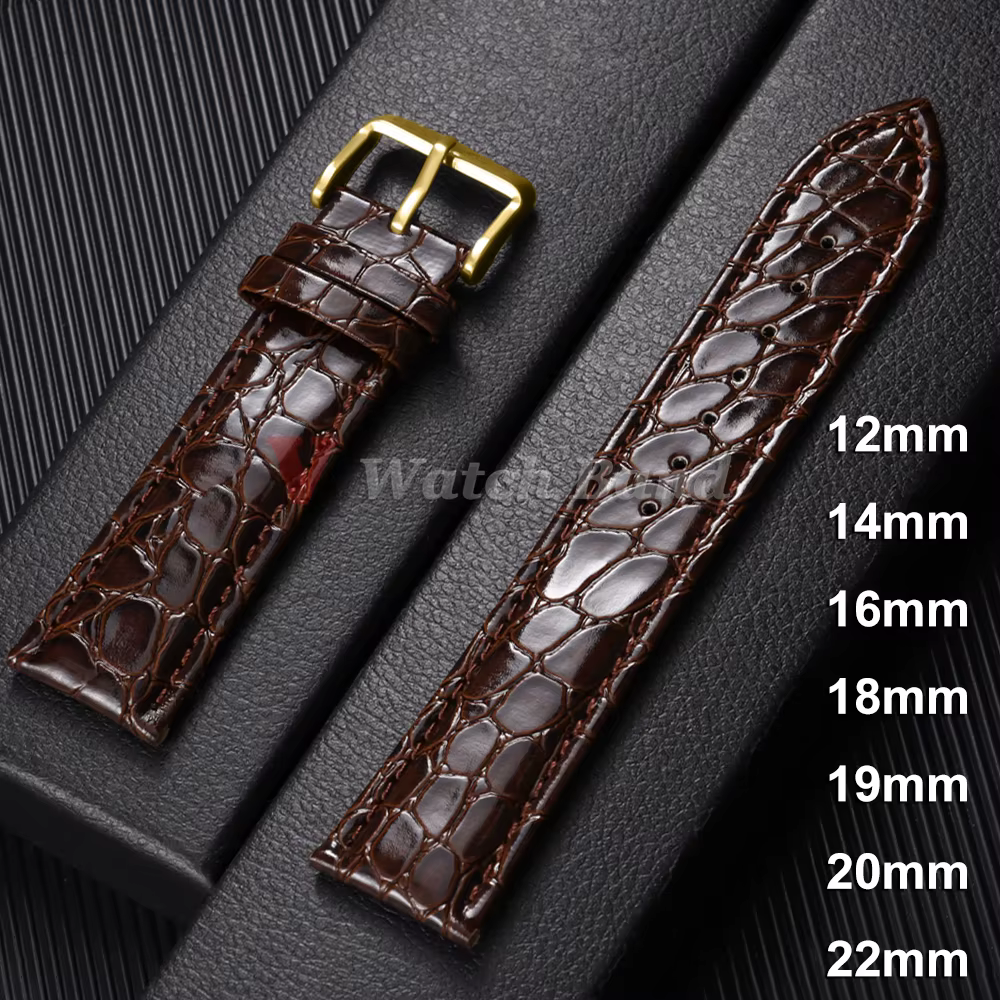 Bracelet de montre à motif crocodile