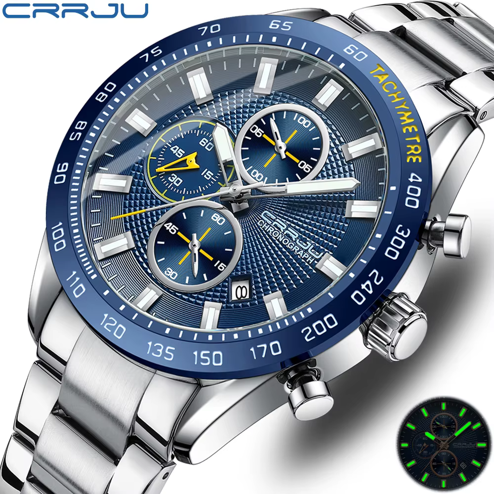 CRRJU – montre-bracelet de sport pour hommes