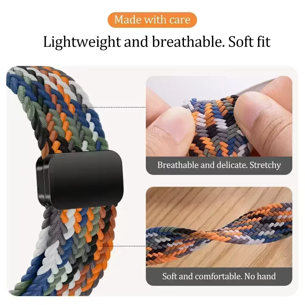 Bracelet en Nylon tressé magnétique