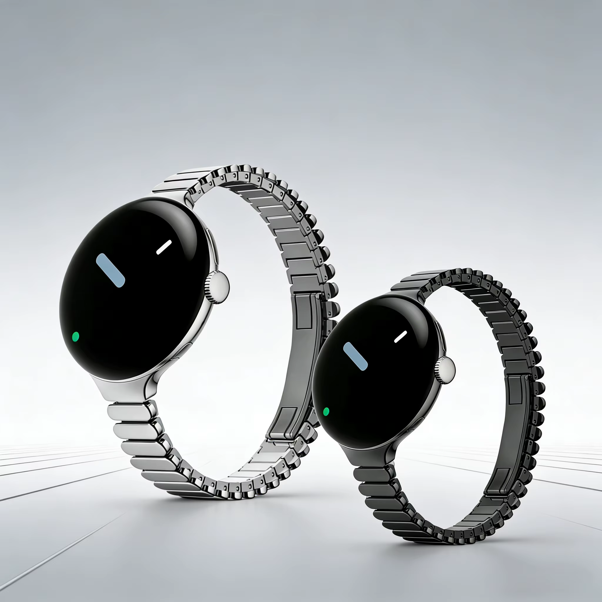 Bracelet de montre à maillons ovales pour Google Pixel Watch 4/3/2/1 41 mm