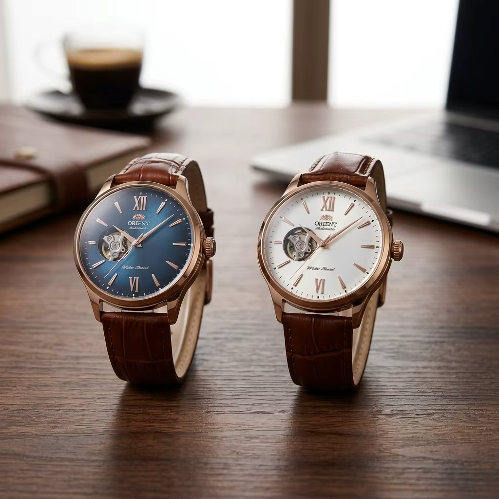 Montre automatique Orient Open Heart pour homme