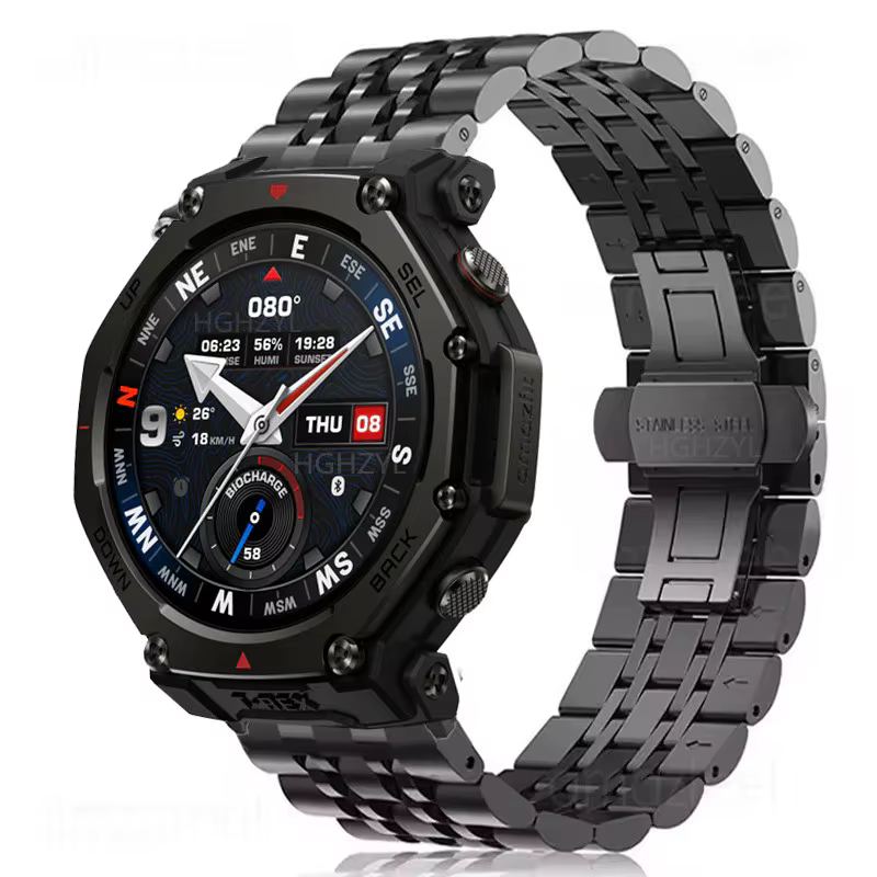 Bracelet en métal pour Amazfit T-REX 3 Pro Correa Business