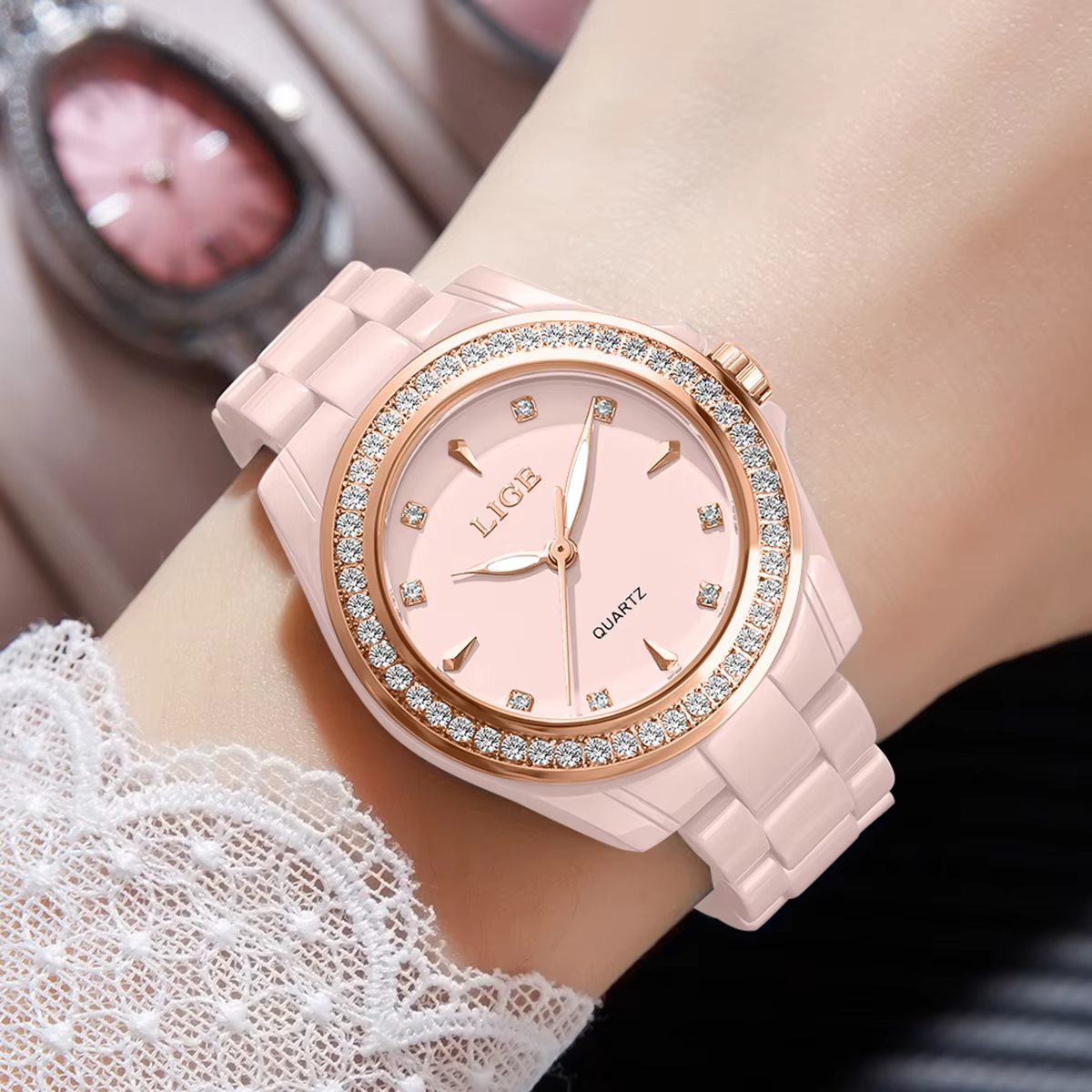 Montre à quartz LIGE TOP pour femme 2026