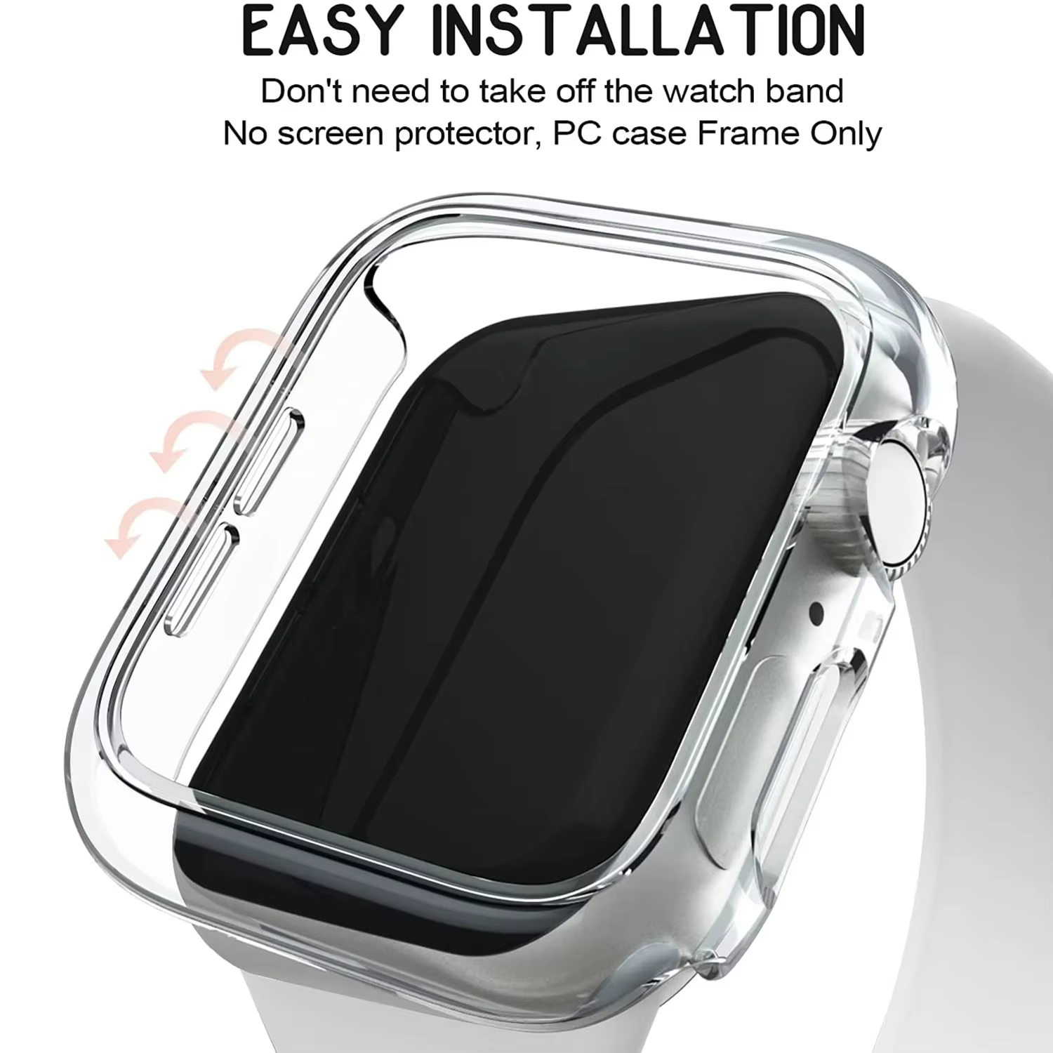 Coque pour Apple Watch 45mm 41mm 40mm 44mm 42mm 46mm