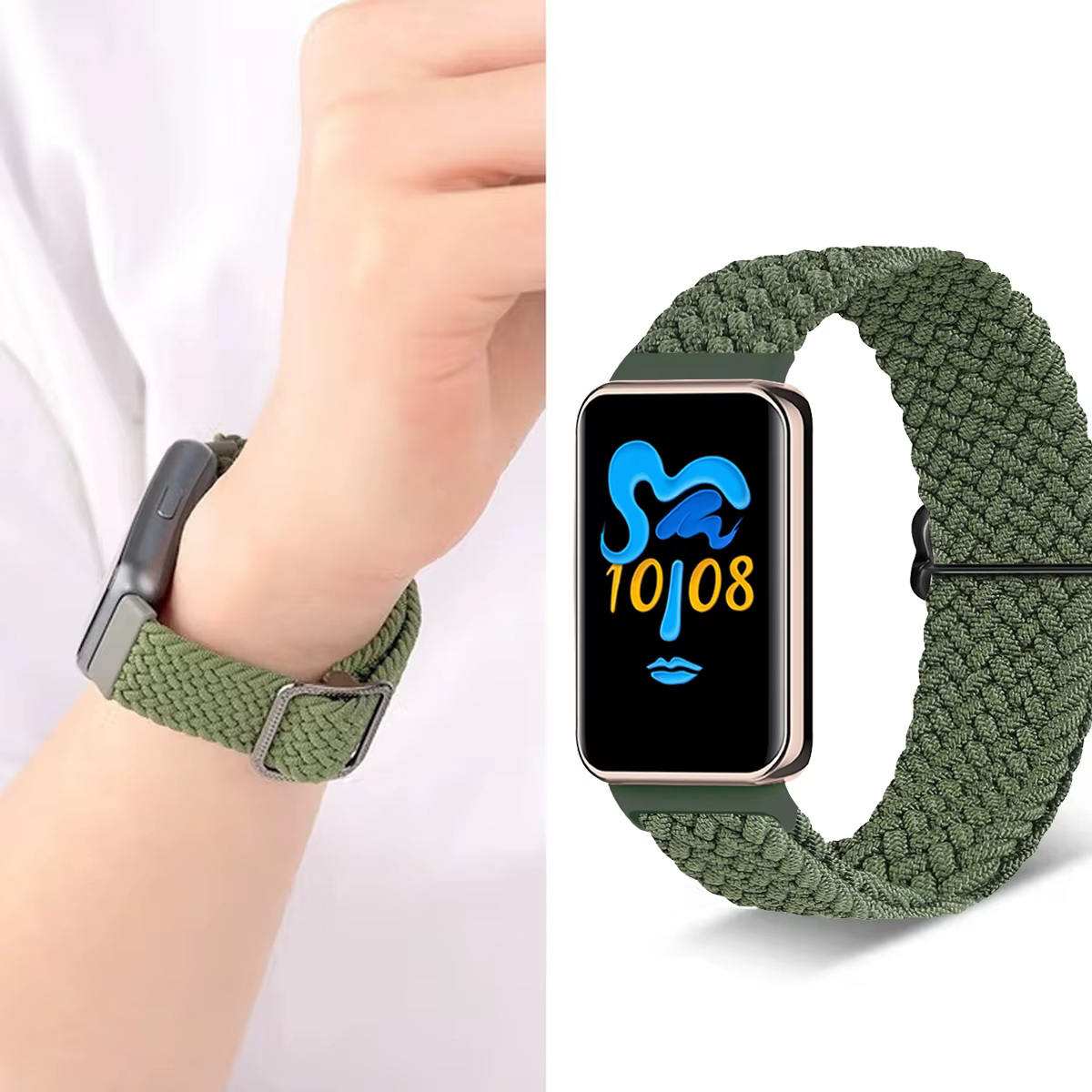 Bracelet élastique en nylon tressé pour bracelet Honor Band 10