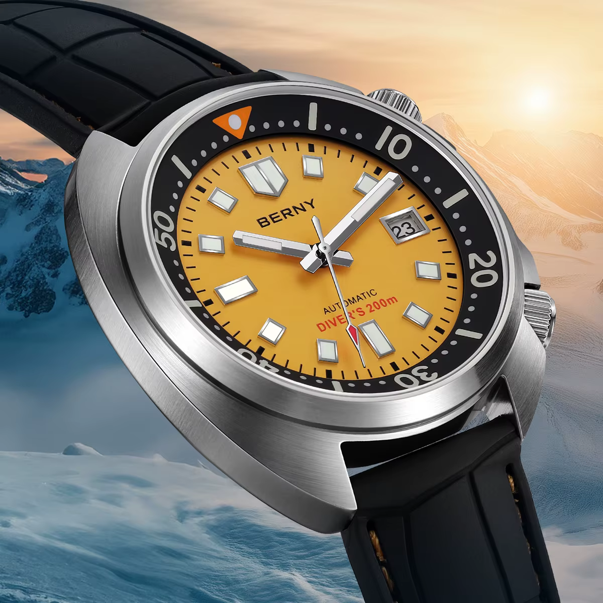 BERNY – montre de plongée automatique pour hommes