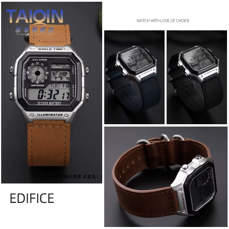 Bracelet de montre en cuir Vintage de haute qualité
