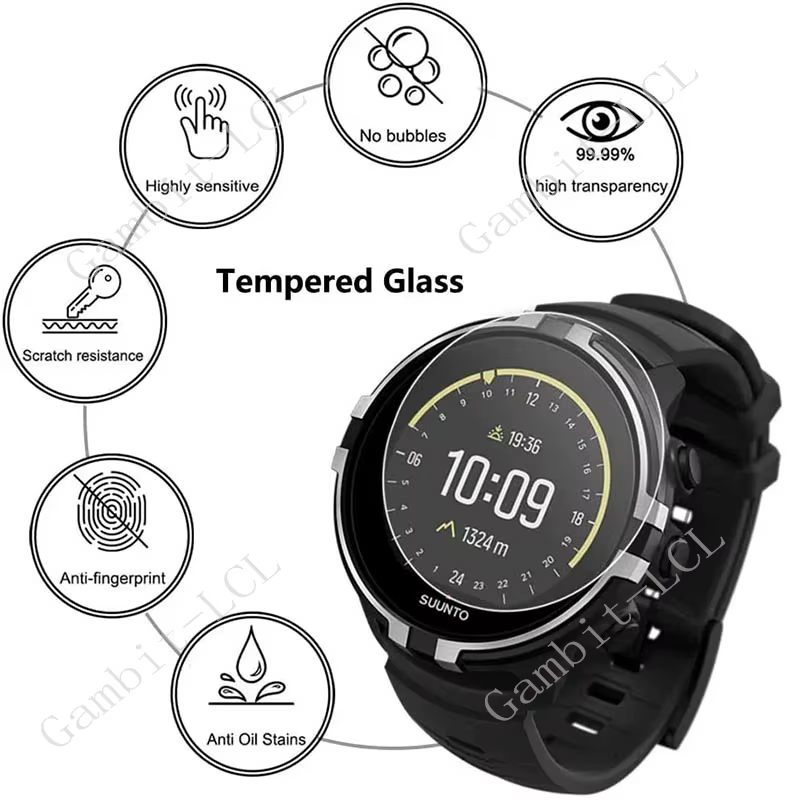 9H HD Original Smartwatch verre trempé dur pour Suunto Race S océan SuuntoRace RacesS montre intelligente Film de protection d'écran