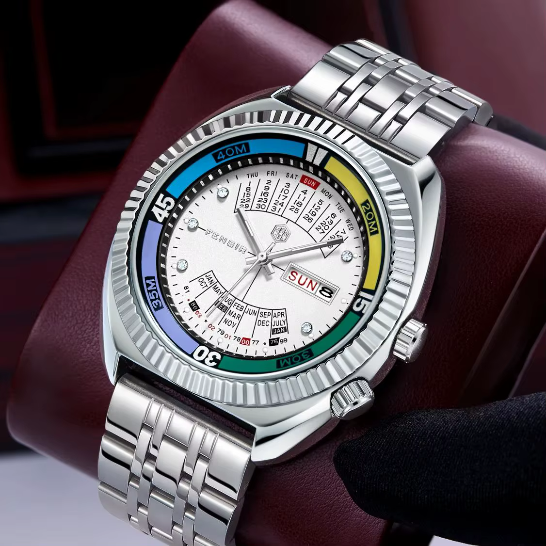 Montre pour homme de style européen et américain Haiba Double Lion