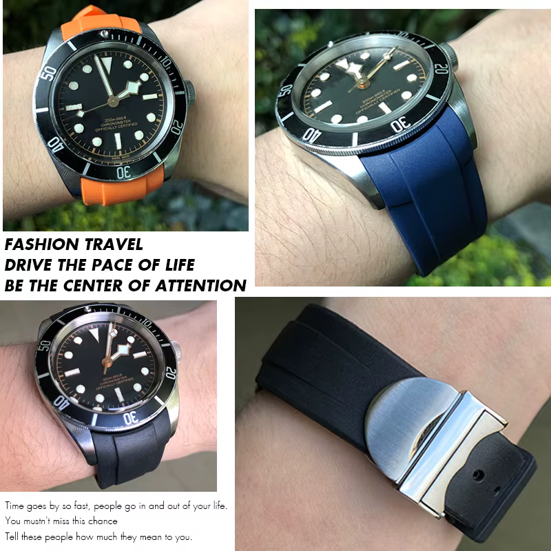 Bracelet de montre en caoutchouc