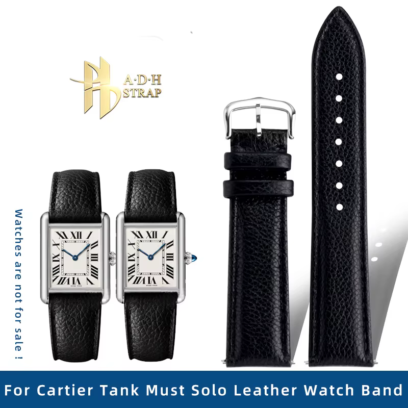 Bracelet de montre en cuir véritable