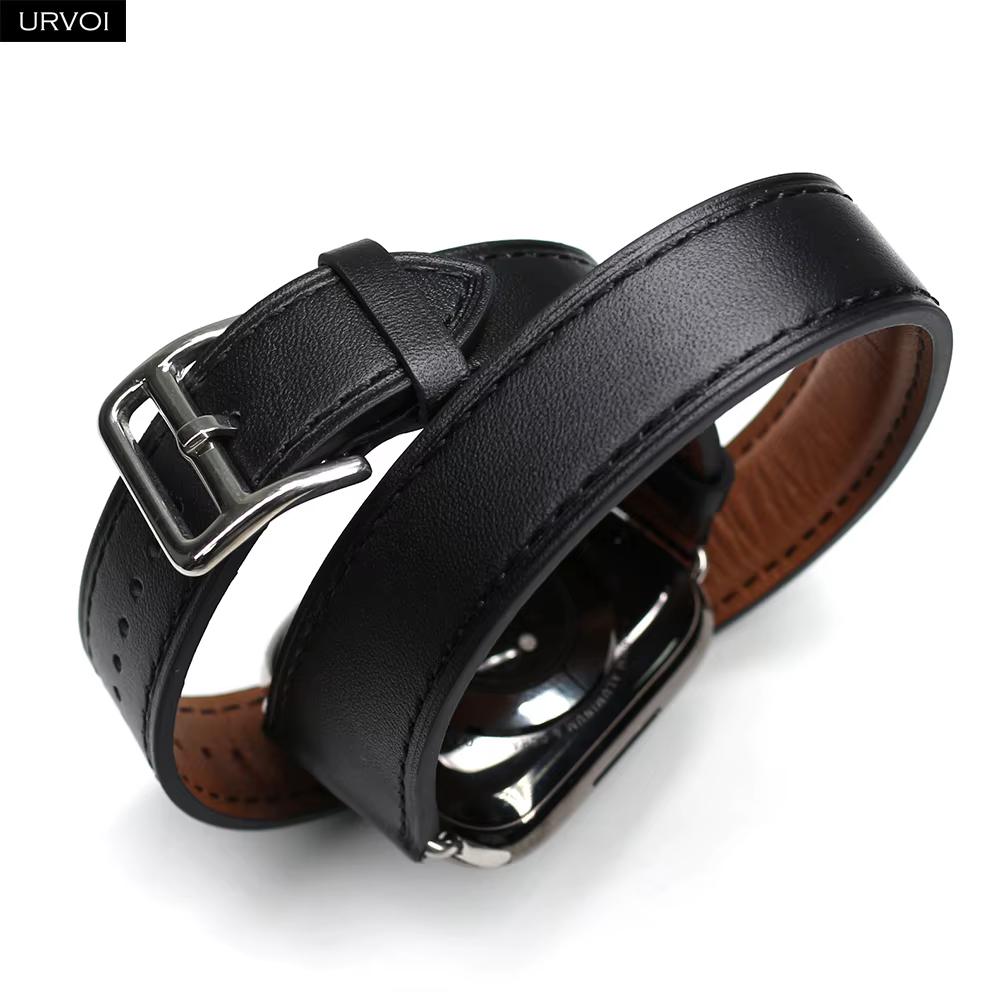 URVOI Double Tour pour Apple Watch band série 11 10 9 8 SE bracelet pour iwatch ceinture extra-longue