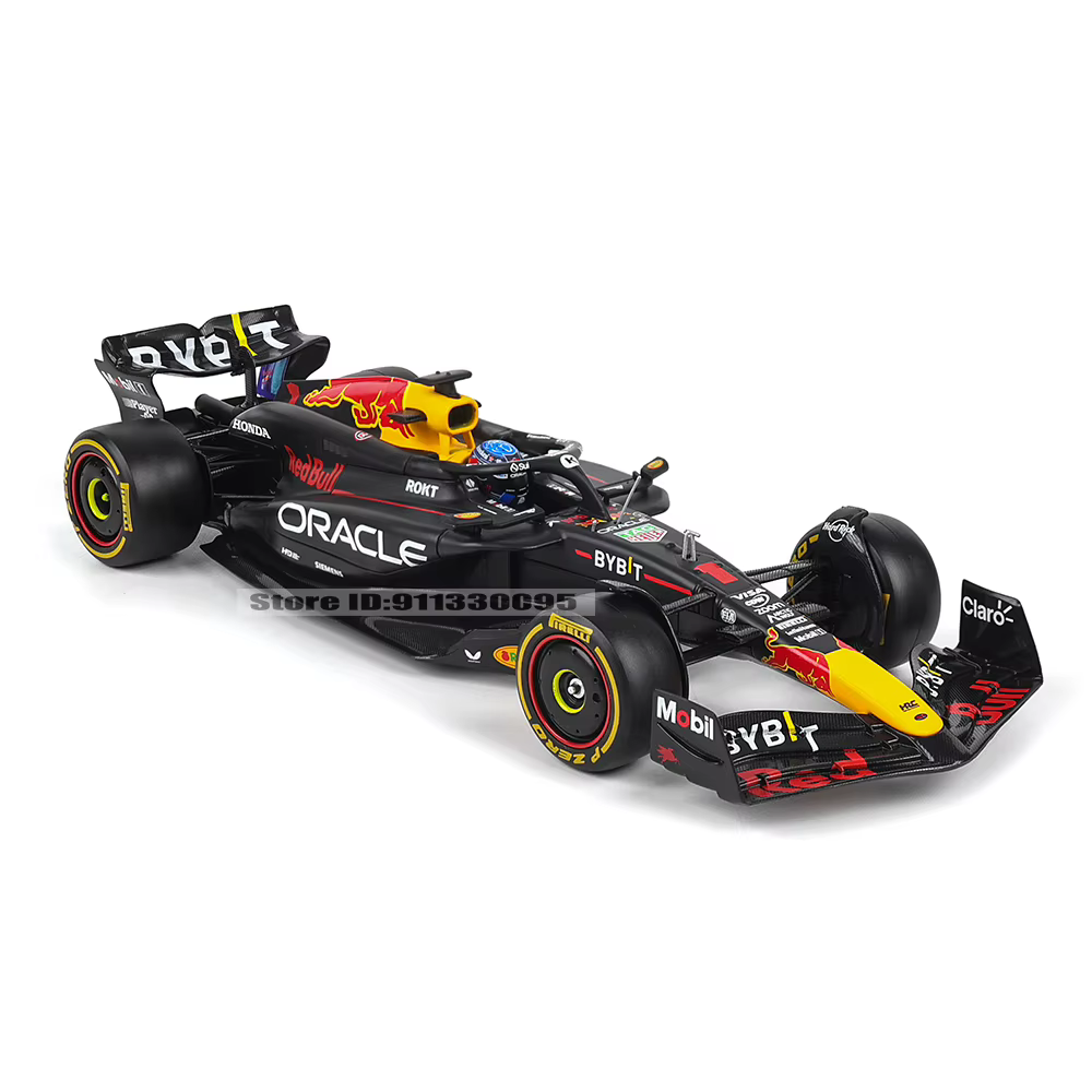 Bburago 1:24 2024 F1 Oracle Red Bull Racing # 1 Verstappen maximum # 11 Sergio Perez modèle de voiture en alliage avec modèle de voiture en acrylique jouet cadeau