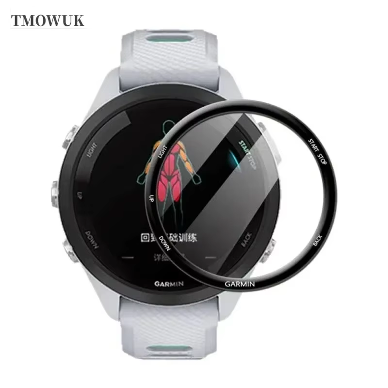Pour Garmin Forerunner 158 165 245 255 255s 265 265s anti-rayures PM-3D couverture complète incurvée Film de protection d'écran souple et Flexible