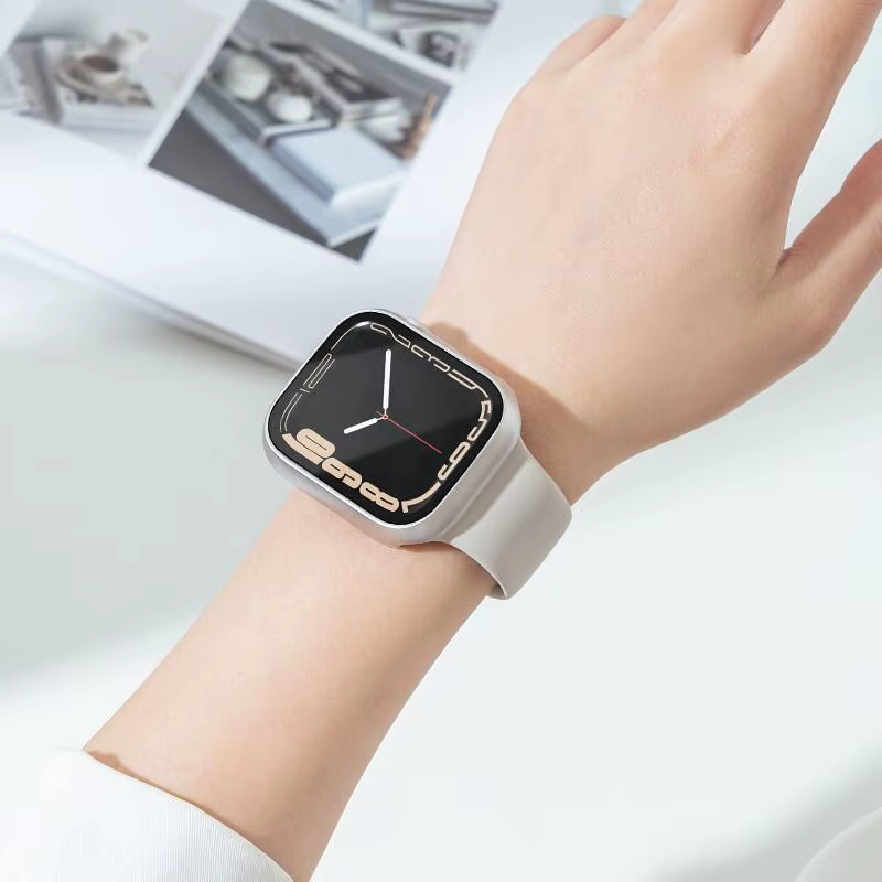 Verre trempé + couvercle pour boîtier de montre Apple Ultra accessoires SE 3 4 5 6 7 8 étui de protection d'écran Iwatch 49mm 45mm 41mm 44mm 40mm