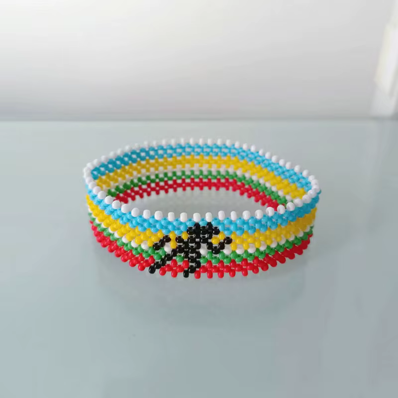 ABL049, personnalisé jeu de Marathon Osako Kenya drapeau Miyuki perles de rocaille élastique fait à la main chanvre tissé Hippy hommes femmes Bracelets de course